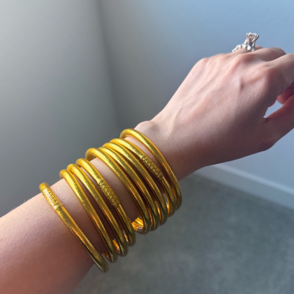 Gold BudhaGirl bangles